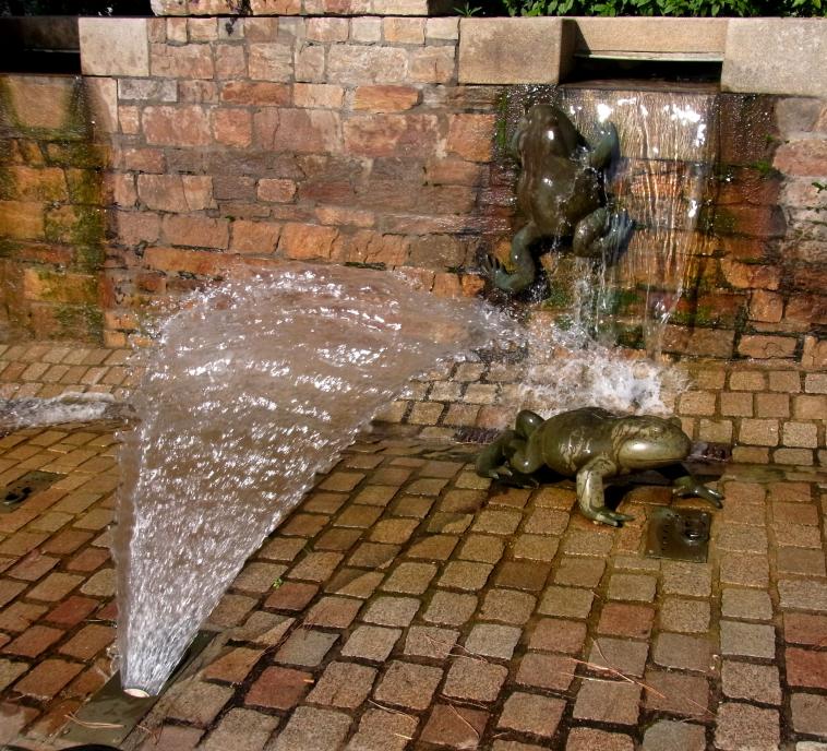 La fontaine aux grenouilles.