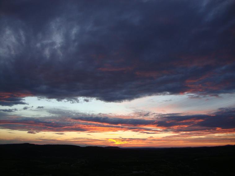 Le ciel en feu...