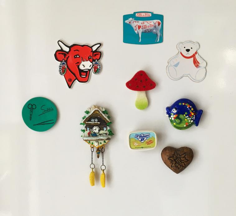 Quelques magnets sur mon frigo