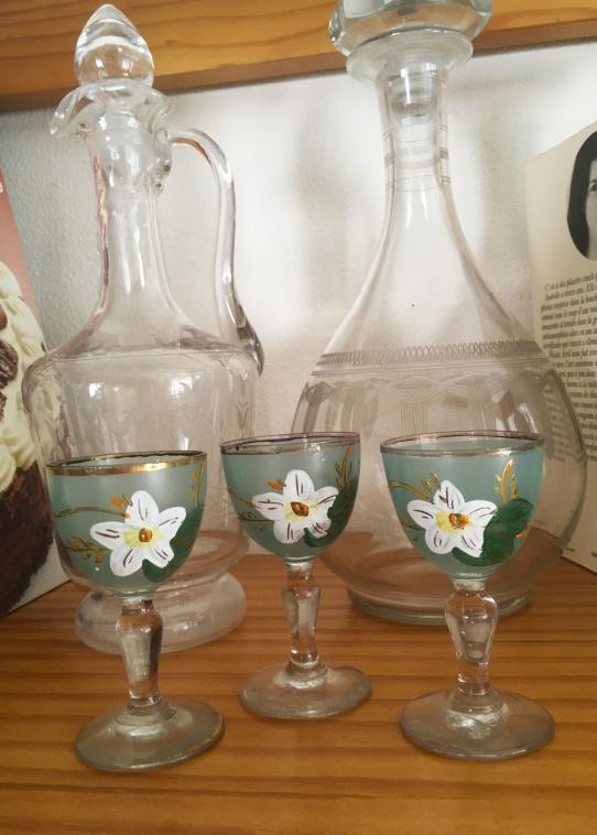 Petits verres pour la liqueur