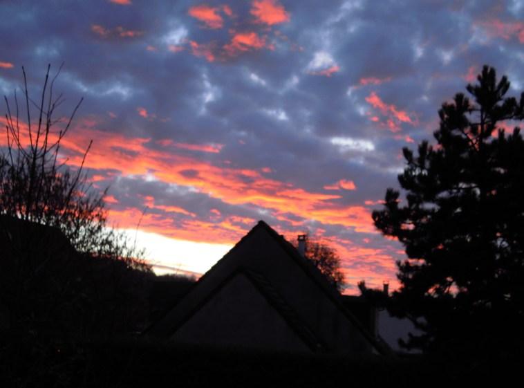 Nuages rouges  Saint-Martin