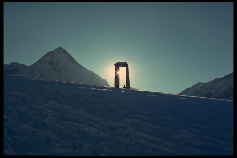 Le spectacle de la nature, soleil et neige.