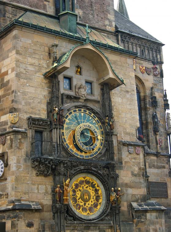 La trs belle faade de l'Htel de Ville de Prague