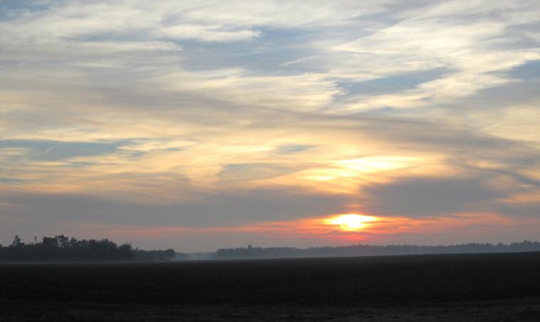 Ciel nuageux en fin de journe...