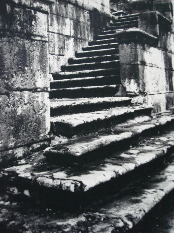 Escalier du chteau de Delmont