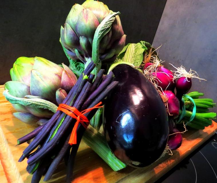 Un camaieu de légumes violets