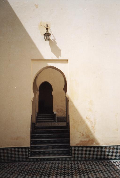 Dans la mosquée de Meknès