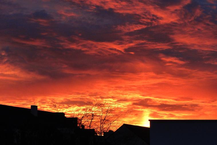 Quand le soleil sculpte le ciel...