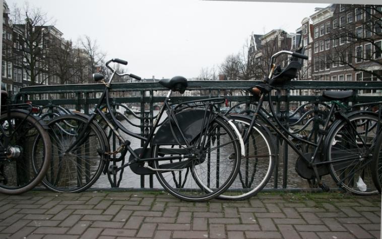 Amsterdam, terre de canaux, de vélos et d'herbe...
